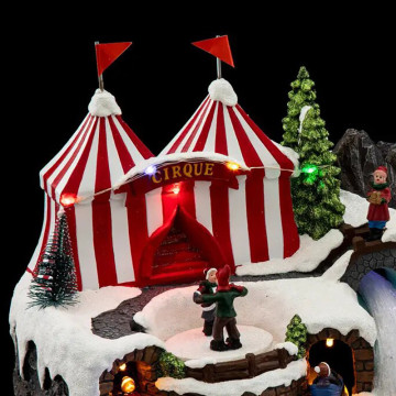 Village de Noël chapiteau et dirigeable lumineux - Le Dépôt Bailleul