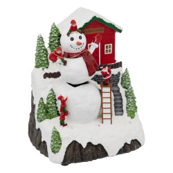 Village de Noël bonhomme de neige lumineux - Le Dépôt Bailleul