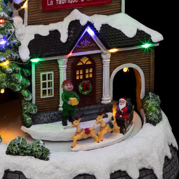 Village de Noël Fabrique à cadeaux lumineux - Le Dépôt Bailleul