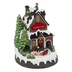 Village de Noël Fabrique à cadeaux lumineux - Le Dépôt Bailleul