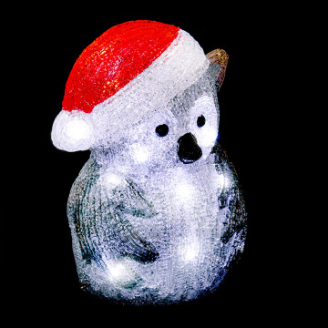 Hibou lumineux extérieur H24 cm avec bonnet - Le Dépôt Bailleul