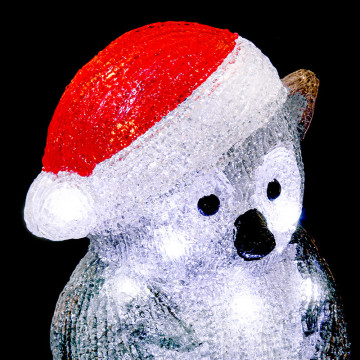 Hibou lumineux extérieur H24 cm avec bonnet - Le Dépôt Bailleul