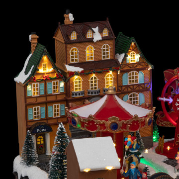 Village Marché de Noël animé et lumineux - Le Dépôt Bailleul