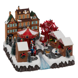 Village Marché de Noël animé et lumineux - Le Dépôt Bailleul