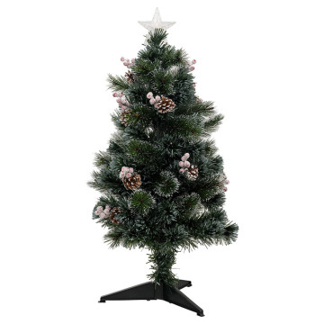 Sapin de Noël 90 cm pommes de pin lumineux Sofia - Le Dépôt Bailleul