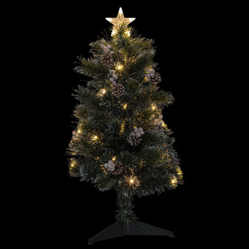 Sapin de Noël 90 cm pommes de pin lumineux Sofia - Le Dépôt Bailleul