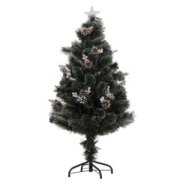 Sapin de Noël 120 cm pommes de pin lumineux Sofia - Le Dépôt Bailleul