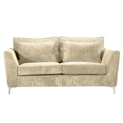 Canapé 2 places Isla velours côtelé beige -  Le Dépôt Bailleul