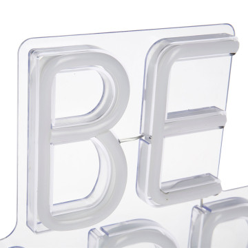 Néon mural USB Be Happy rose Ostaria - Le Dépôt Bailleul