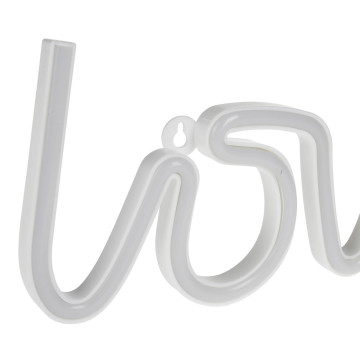 Néon mural à piles Love rose Ostaria - Le Dépôt Bailleul