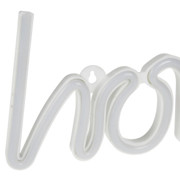 Néon mural à piles Home blanc chaud Ostaria - Le Dépôt Bailleul