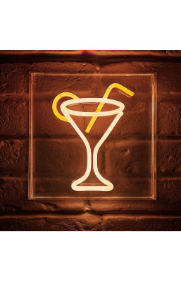 Néon mural USB Verre...