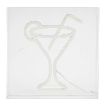 Néon mural USB Verre cocktail Ostaria - Le Dépôt Bailleul