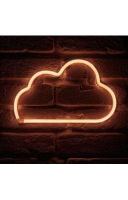 Néon mural à piles Nuage...