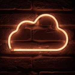 Néon mural à piles Nuage blanc chaud Ostaria - Le Dépôt Bailleul