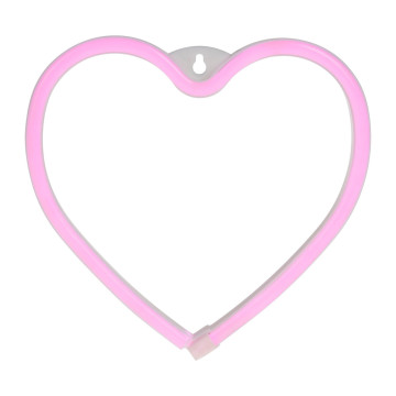 Néon mural à piles Cœur rose Ostaria - Le Dépôt Bailleul