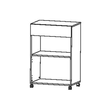 Desserte de cuisine 2 portes 1 tiroir Romarin - Le Dépôt Bailleul