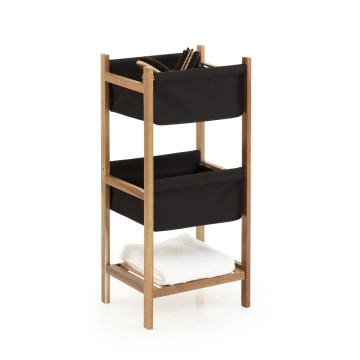 Etagère acacia 3 niveaux Blackacia 5five - Le Dépôt Bailleul