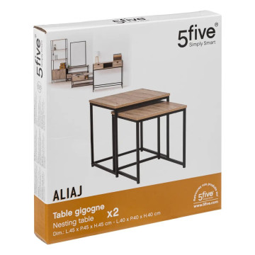 Tables basses gigogne x2 Aliaj 5five - Le Dépôt Bailleul