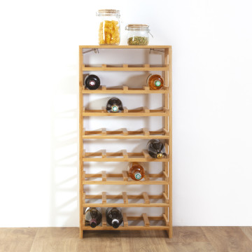 Rack bouteilles x32 bambou Linha 5five - Le Dépôt Bailleul