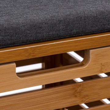 Tabouret avec coffre de rangement bambou 5five - Le Dépôt Bailleul