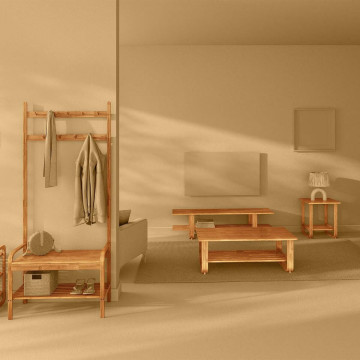 Vestiaire d'entrée en bambou 5five - Le Dépôt Bailleul