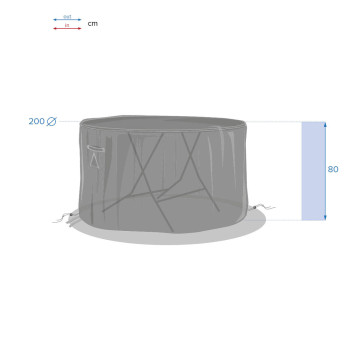 Housse de protection pour table ronde Hambo Hespéride - Le Dépôt Bailleul