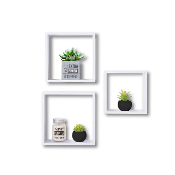 Lot de 3 étagères murales coloris blanc 5five - Le Dépôt Bailleul