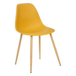 Chaise PP Taho ocre Atmosphera - Le Dépôt Bailleul