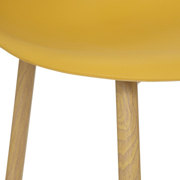 Chaise PP Taho ocre Atmosphera - Le Dépôt Bailleul
