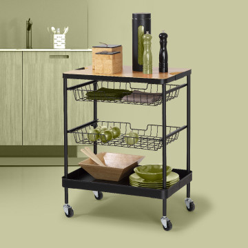 Desserte paniers métal et planche amovible 5five - Le Dépôt Bailleul