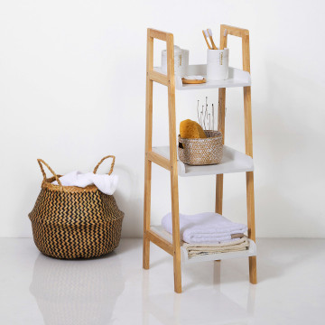 Etagère inclinée 3 niveaux blanc Natureo 5five - Le dépôt Bailleul