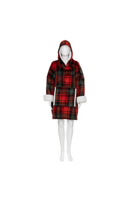 Sweat plaid imprimé tartan...