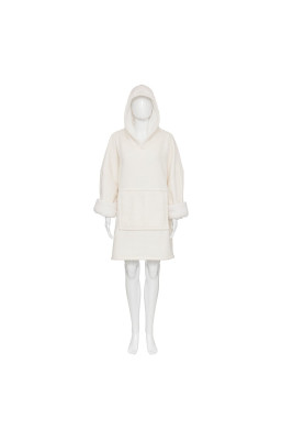 Sweat plaid bouclette TU...