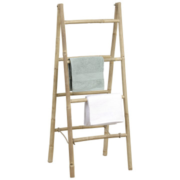 Porte serviettes double échelle canne de bambou - Le Dépôt Bailleul