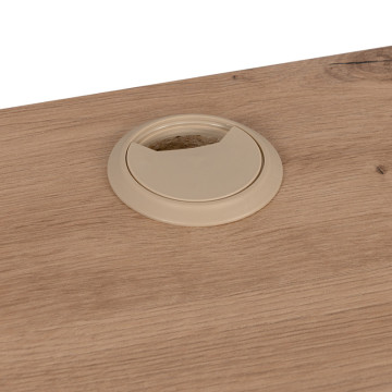 Bureau d'angle chêne artisan/ anthracite Denver - Le Dépôt Bailleul