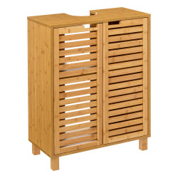 Meuble salle bain bambou Sicela - Le dépôt Bailleul