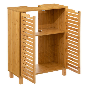 Meuble salle bain bambou Sicela - Le dépôt Bailleul