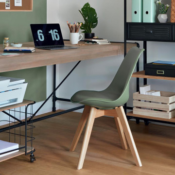 Chaise salle manger Baya kaki Atmosphera - Le dépôt Bailleul