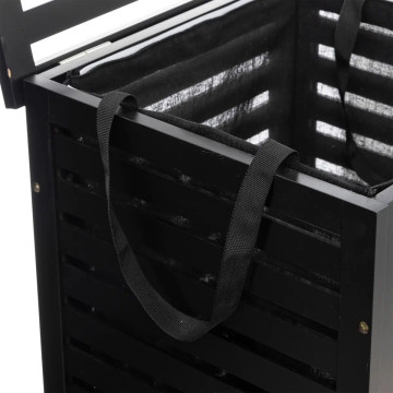 Panier à linge 65L bois noir 5five - Le Dépôt Bailleul