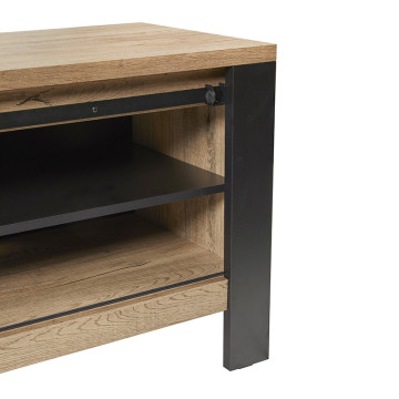 Meuble TV 1 porte coulissante Baker - Le Dépôt Bailleul