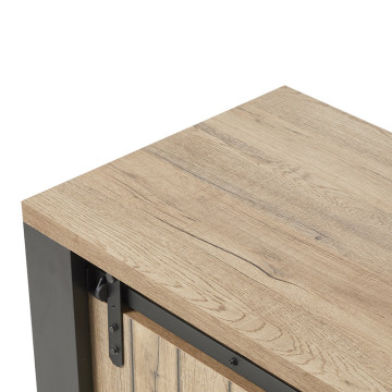 Meuble TV 1 porte coulissante Baker - Le Dépôt Bailleul