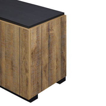 Meuble TV 2 portes coloris denver oak Stone - Le Dépôt Bailleul