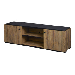 Meuble TV 2 portes coloris denver oak Stone - Le Dépôt Bailleul