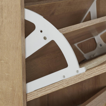 Meuble range chaussures 3 abattants cannage Bali- Le Dépôt Bailleul