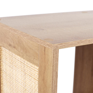 Etagère 4 cases cannage Bali - Le Dépôt Bailleul