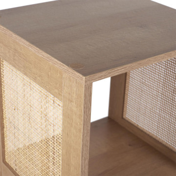 Etagère 3 cases cannage Bali - Le Dépôt Bailleul