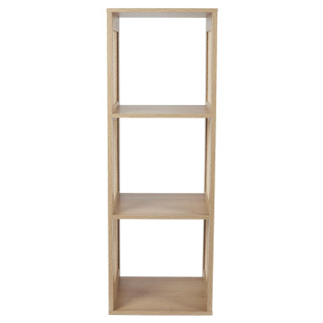 Etagère 3 cases cannage Bali - Le Dépôt Bailleul