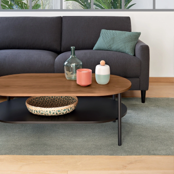 Tapis 160x230 découpable kaki Joanne Atmosphera - Le Dépôt Bailleul