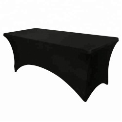 Housse pour table rectangulaire 180x70 cm coloris noir - Le Dépôt Bailleul